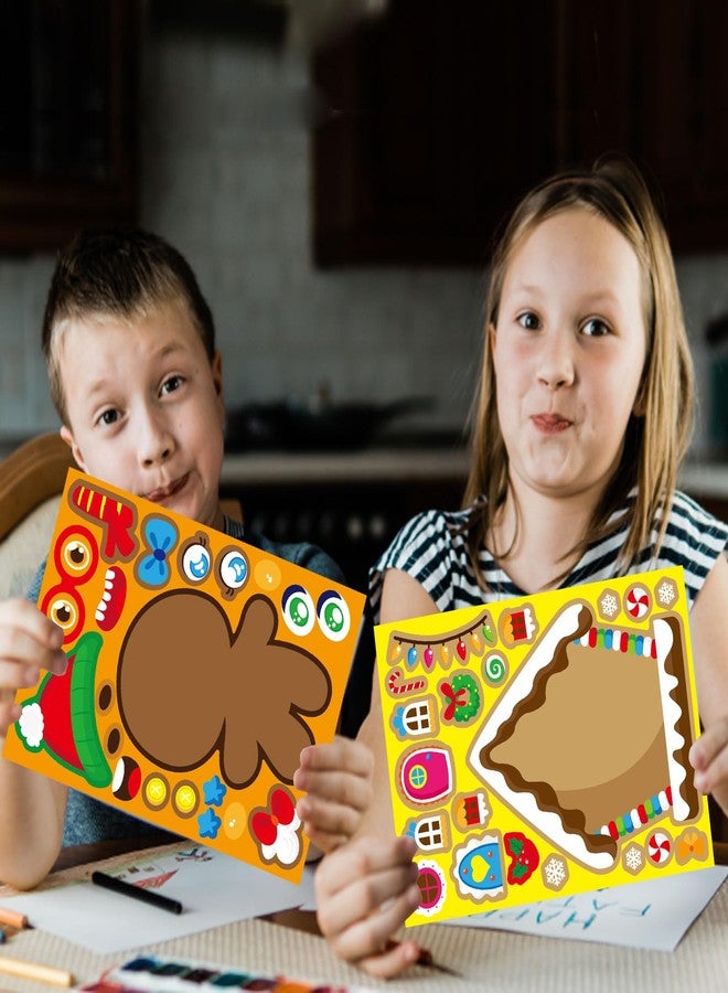 OTAITY Christmas Make-a-Face Stickers 24 PCS - DIY Party Games for Kids, Make Your Own Stickers, Xmas Party Favors and Gifts for Boys and Girls - Image 5